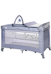 Кровать-манеж Lorelli TORINO 2 Plus Silver Blue