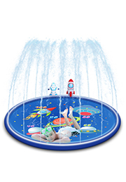 Бассейн-фонтанчик для детских игр + надувные игрушки, 170 cм /970456/