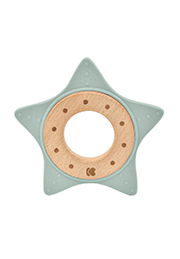 Деревянная игрушка с силиконовыми деталями для зубов Star MINT /3020590/